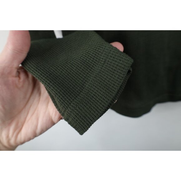 Under Armour Mens Medium Faded Thermal Waffle Knit Long Sleeve Henley T-Shirt - Picture 7 of 12